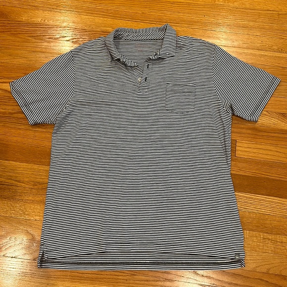 Peter Millar Men’s Navy & White Striped Golf Polo Size XL - Picture 3 of 8